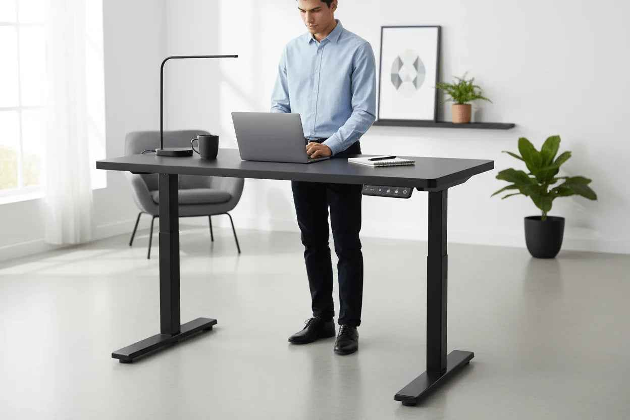 Electric Standing Desk 1200mm – Dual Motor Black Height Adjustable Desk Kenya