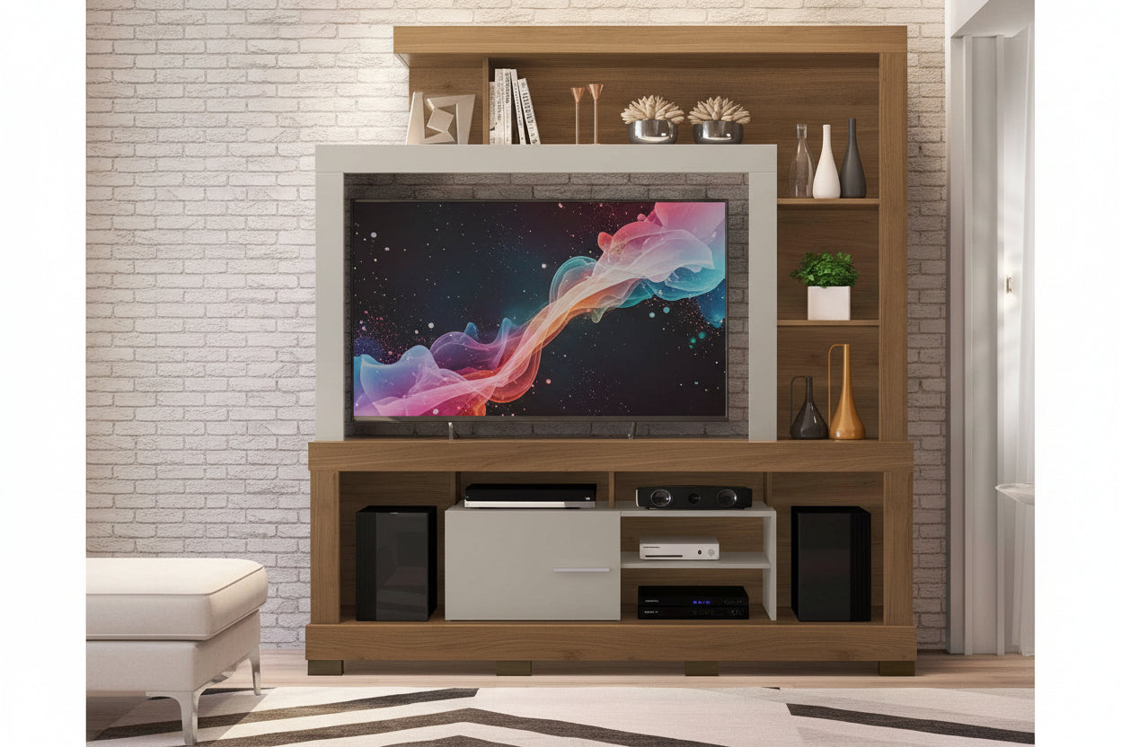 Tecnomobili HO1000 LED Wall Unit | 2m Entertainment Center