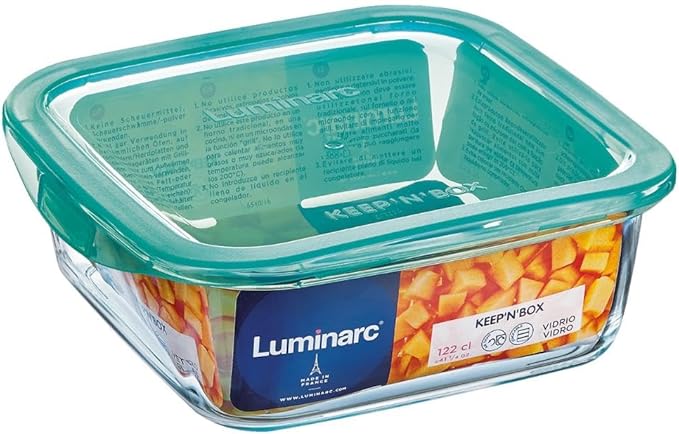 glass food storage container Kenya 122cl square Luminarc meal prep container