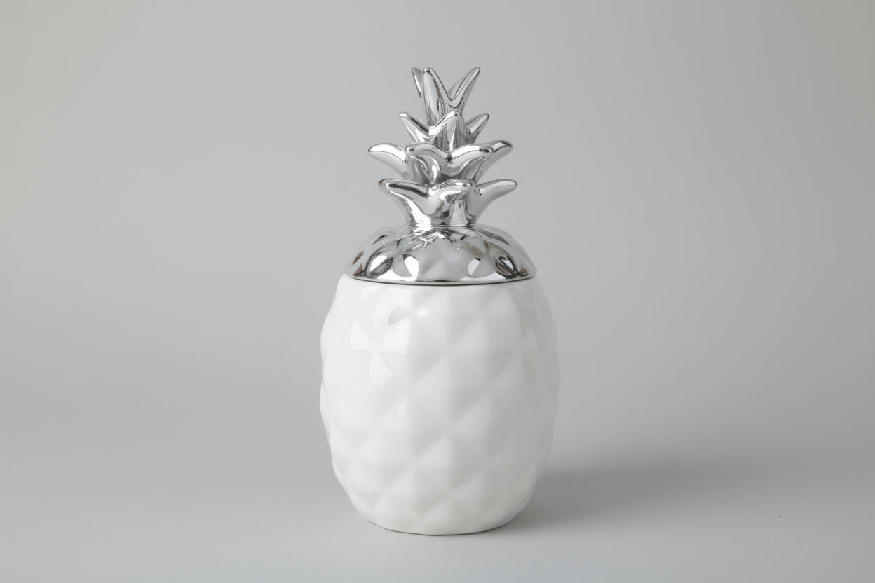 RHAIYAN Porcelain Pineapple Jars | Decorative Ceramic Storage Containers | Luxury Home Accents