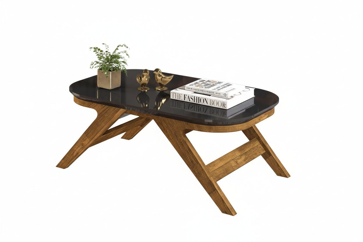 Doris Center Table | Modern Low-Profile Coffee Table | 90cm Space-Saving Design