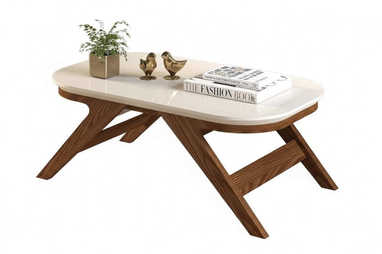 Doris Center Table | Modern Low-Profile Coffee Table | 90cm Space-Saving Design