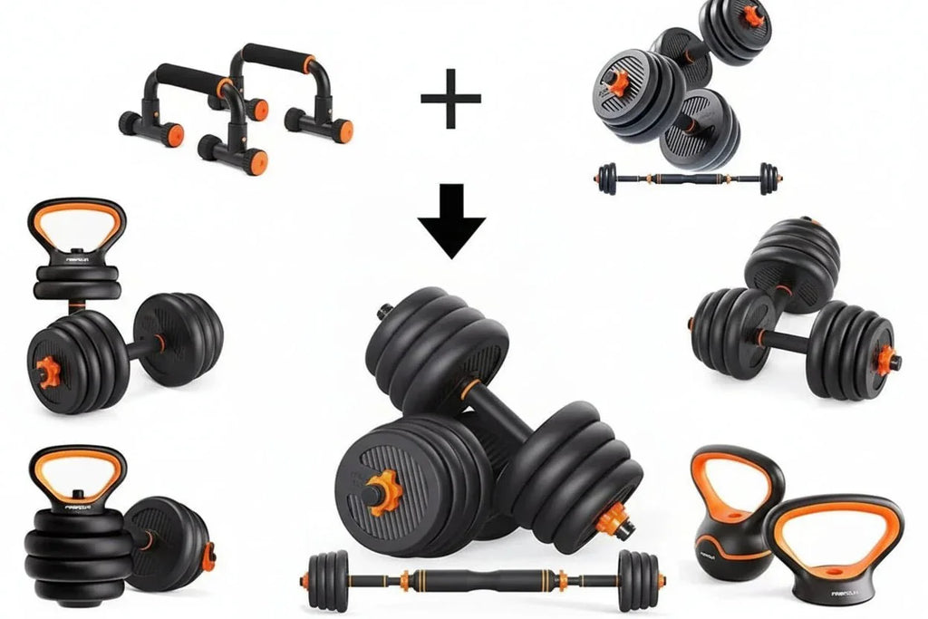 adjustable-dumbbell-barbell-set-30kg-50kg-kenya-9555261 - Anko Living
