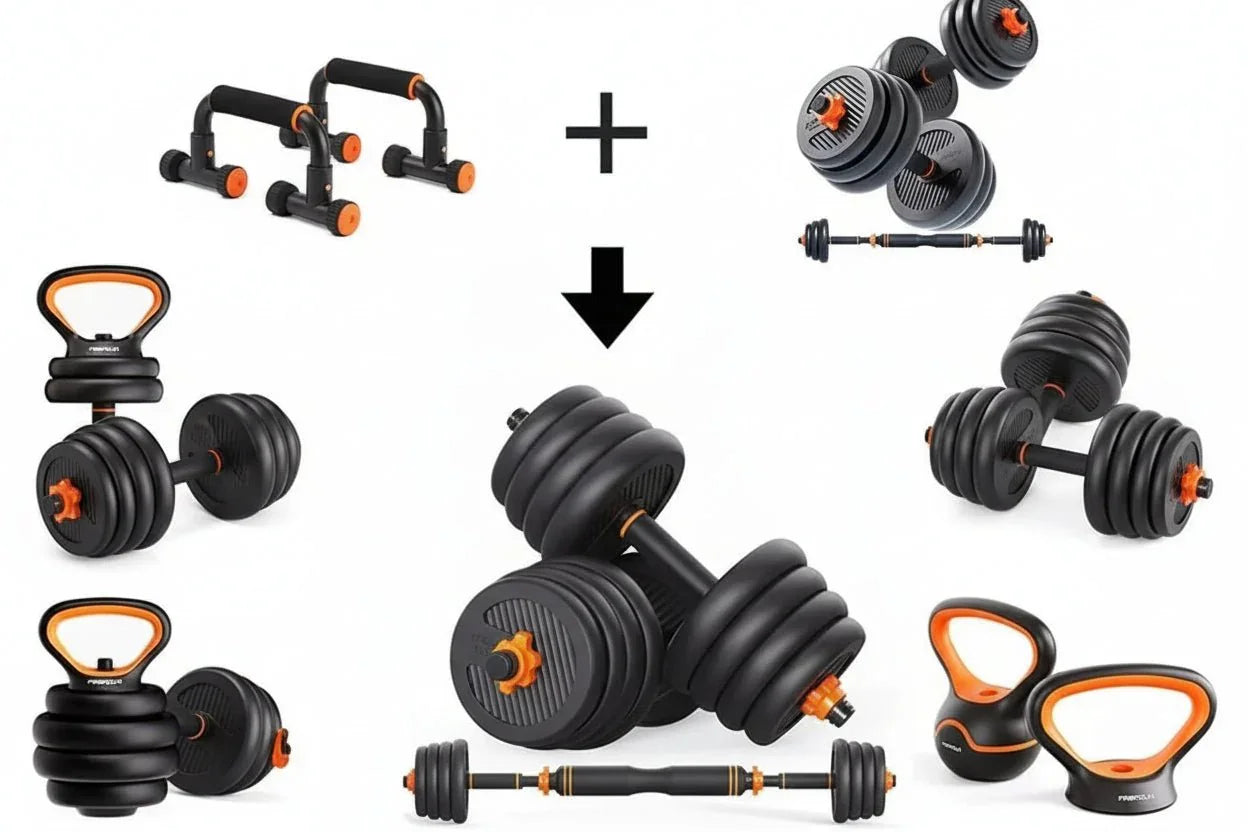 adjustable-dumbbell-barbell-set-30kg-50kg-kenya-9555261 - Anko Living
