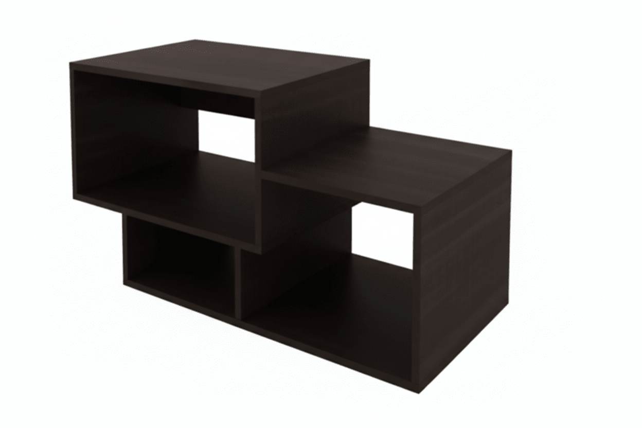 tecnomobili-coffee-table-d54-x-w110-x-h457cm-walnut-white-3710041 - Anko Living