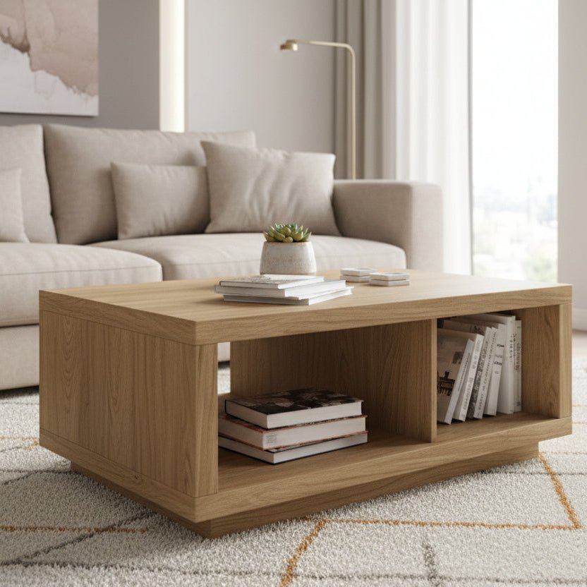 tecnomobili-coffee-table-l110-x-w45-x-h54cm-cappuccino-natural-9444971 - Anko Living