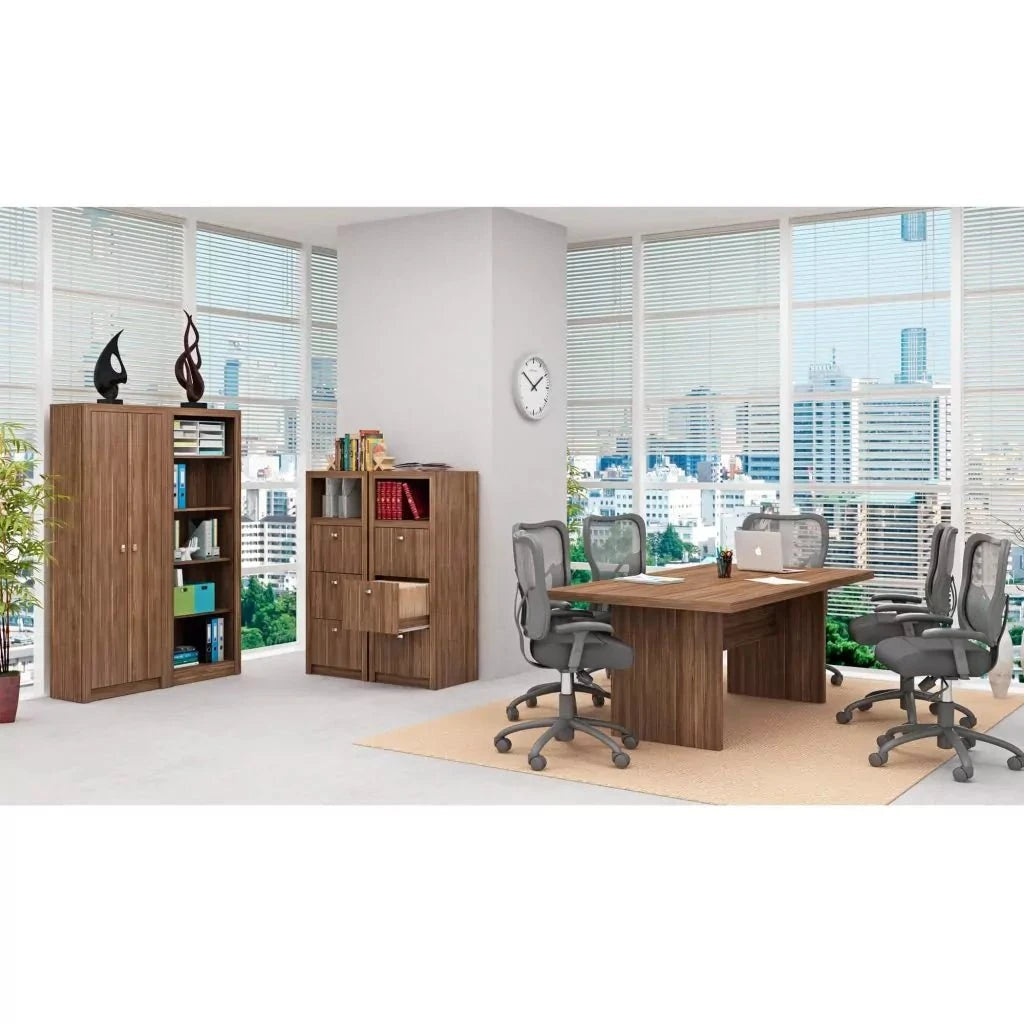 tecnomobili-executive-large-table-l200-x-w100-x-h745cm-almond-4505981 - Anko Living