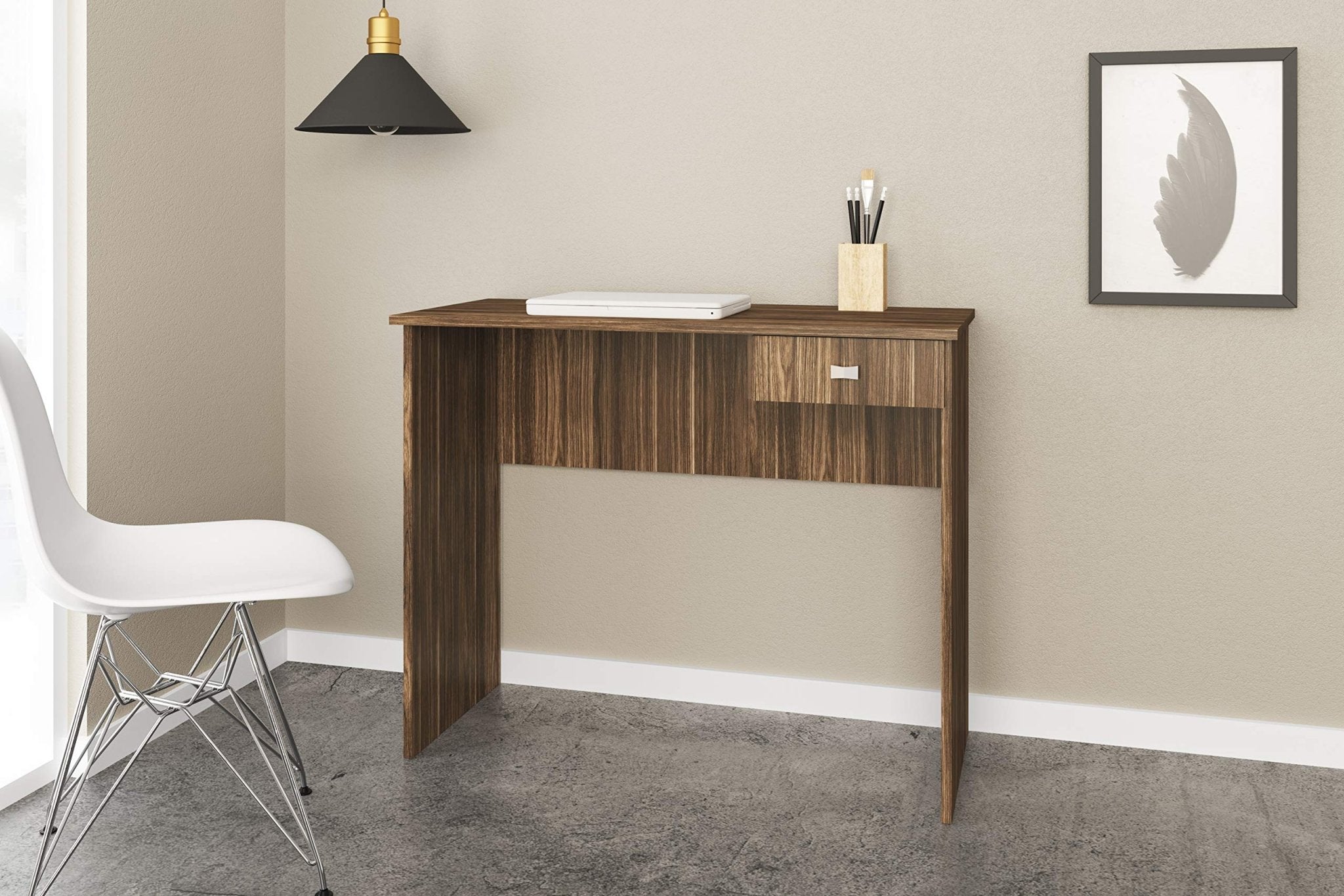 ompact office desk kenya walnut oak