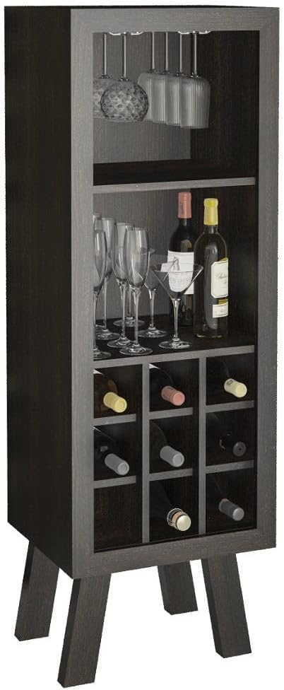 tall wooden wine rack Kenya for home bar storage