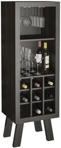 tall wooden wine rack Kenya for home bar storage
